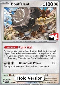 Bouffalant 119 — Play! Pokémon Prize Pack Series Six (English Pokémon TCG card)