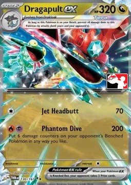 Dragapult ex 130 — Play! Pokémon Prize Pack Series Six (English Pokémon TCG card)