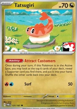 Tatsugiri 131 — Play! Pokémon Prize Pack Series Six (English Pokémon TCG card)