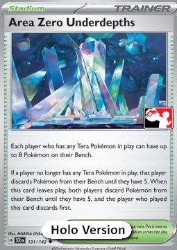 Area Zero Underdepths 131 — Play! Pokémon Prize Pack Series Six (English Pokémon TCG card)