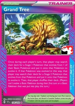 Grand Tree 136 — Play! Pokémon Prize Pack Series Six (English Pokémon TCG card)
