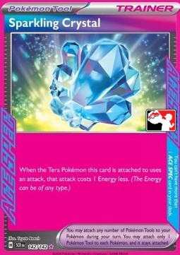 Sparkling Crystal 142 — Play! Pokémon Prize Pack Series Six (English Pokémon TCG card)