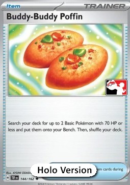 Buddy-Buddy Poffin 144 — Play! Pokémon Prize Pack Series Six (English Pokémon TCG card)