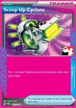 Scoop Up Cyclone 162 — Play! Pokémon Prize Pack Series Six (English Pokémon TCG card)