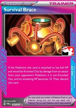 Survival Brace 164 — Play! Pokémon Prize Pack Series Six (English Pokémon TCG card)