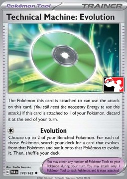 Technical Machine: Evolution 178 — Play! Pokémon Prize Pack Series Six (English Pokémon TCG card)