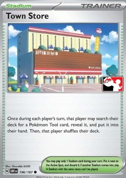 Town Store 196 — Play! Pokémon Prize Pack Series Six (English Pokémon TCG card)