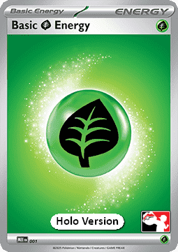 Basic Grass Energy 001 — Play! Pokémon Prize Pack Series Eight (English Pokémon TCG card)