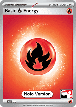 Basic Fire Energy 002 — Play! Pokémon Prize Pack Series Eight (English Pokémon TCG card)
