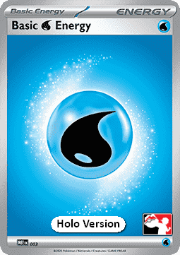 Basic Water Energy 003 — Play! Pokémon Prize Pack Series Eight (English Pokémon TCG card)