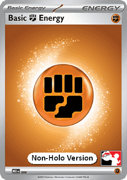 Basic Fighting Energy 006 — Play! Pokémon Prize Pack Series Eight (English Pokémon TCG card)