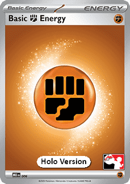 Basic Fighting Energy 006 — Play! Pokémon Prize Pack Series Eight (English Pokémon TCG card)