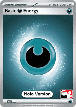 Basic Darkness Energy 007 — Play! Pokémon Prize Pack Series Eight (English Pokémon TCG card)