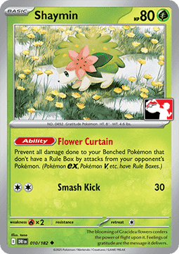 Shaymin 010 — Play! Pokémon Prize Pack Series Eight (English Pokémon TCG card)