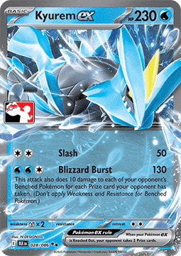 Kyurem ex 028 — Play! Pokémon Prize Pack Series Eight (English Pokémon TCG card)