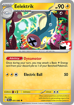 Eelektrik 031 — Play! Pokémon Prize Pack Series Eight (English Pokémon TCG card)