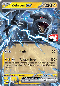 Zekrom ex 034 — Play! Pokémon Prize Pack Series Eight (English Pokémon TCG card)