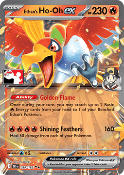 Ethan's Ho-Oh ex 039 — Play! Pokémon Prize Pack Series Eight (English Pokémon TCG card)
