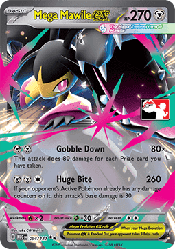 Mega Mawile ex 094 — Play! Pokémon Prize Pack Series Eight (English Pokémon TCG card)