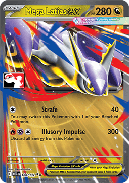 Mega Latias ex 100 — Play! Pokémon Prize Pack Series Eight (English Pokémon TCG card)