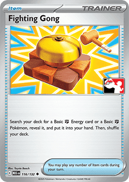 Fighting Gong 116 — Play! Pokémon Prize Pack Series Eight (English Pokémon TCG card)