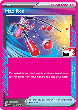 Max Rod 116 — Play! Pokémon Prize Pack Series Eight (English Pokémon TCG card)