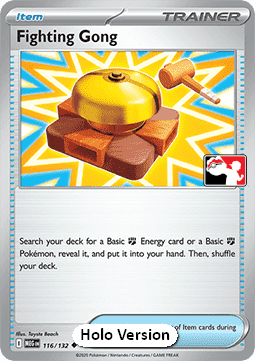 Fighting Gong 116 — Play! Pokémon Prize Pack Series Eight (English Pokémon TCG card)