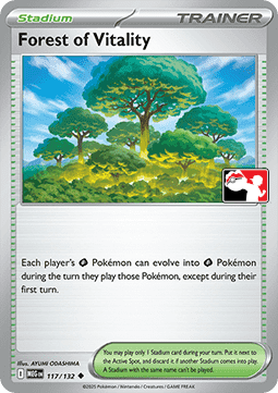 Forest of Vitality 117 — Play! Pokémon Prize Pack Series Eight (English Pokémon TCG card)