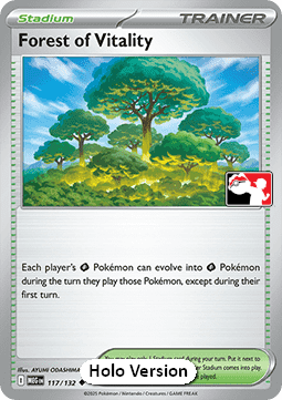 Forest of Vitality 117 — Play! Pokémon Prize Pack Series Eight (English Pokémon TCG card)