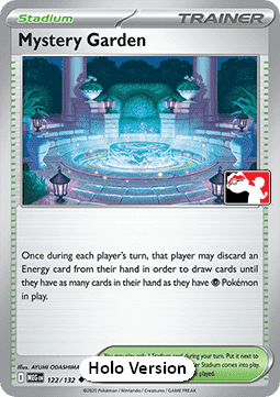Mystery Garden 122 — Play! Pokémon Prize Pack Series Eight (English Pokémon TCG card)