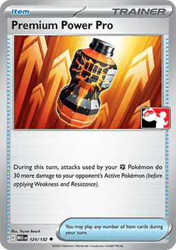 Premium Power Pro 124 — Play! Pokémon Prize Pack Series Eight (English Pokémon TCG card)