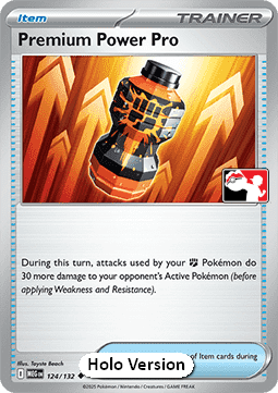 Premium Power Pro 124 — Play! Pokémon Prize Pack Series Eight (English Pokémon TCG card)