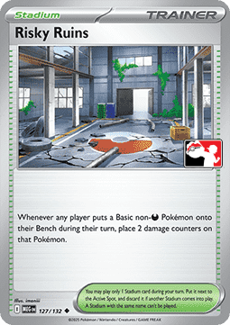 Risky Ruins 127 — Play! Pokémon Prize Pack Series Eight (English Pokémon TCG card)