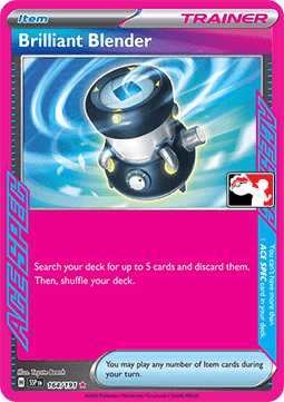 Brilliant Blender 164 — Play! Pokémon Prize Pack Series Eight (English Pokémon TCG card)