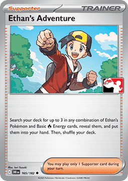Ethan's Adventure 165 — Play! Pokémon Prize Pack Series Eight (English Pokémon TCG card)