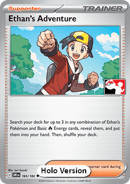 Ethan's Adventure 165 — Play! Pokémon Prize Pack Series Eight (English Pokémon TCG card)