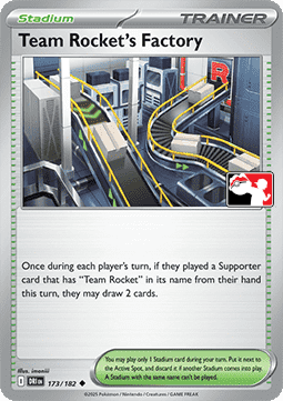 Team Rocket's Factory 173 — Play! Pokémon Prize Pack Series Eight (English Pokémon TCG card)