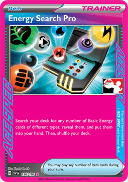 Energy Search Pro 176 — Play! Pokémon Prize Pack Series Eight (English Pokémon TCG card)