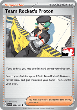 Team Rocket's Proton 177 — Play! Pokémon Prize Pack Series Eight (English Pokémon TCG card)