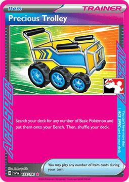 Precious Trolley 185 — Play! Pokémon Prize Pack Series Eight (English Pokémon TCG card)