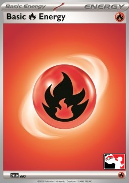 Basic Fire Energy 002 — Play! Pokémon Prize Pack Series Five (English Pokémon TCG card)