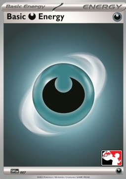 Basic Darkness Energy 007 — Play! Pokémon Prize Pack Series Five (English Pokémon TCG card)