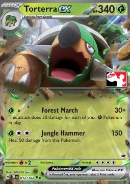 Torterra ex 012 — Play! Pokémon Prize Pack Series Five (English Pokémon TCG card)