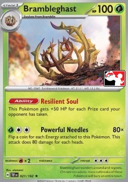 Brambleghast 021 — Play! Pokémon Prize Pack Series Five (English Pokémon TCG card)