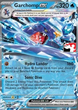 Garchomp ex 038 — Play! Pokémon Prize Pack Series Five (English Pokémon TCG card)