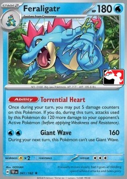 Feraligatr 041 — Play! Pokémon Prize Pack Series Five (English Pokémon TCG card)