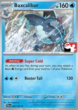 Baxcalibur 060 — Play! Pokémon Prize Pack Series Five (English Pokémon TCG card)