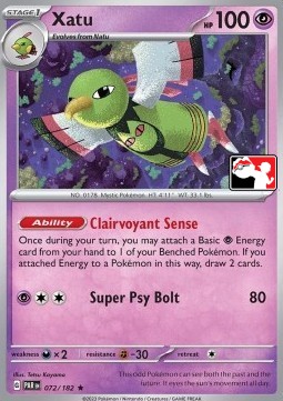 Xatu 072 — Play! Pokémon Prize Pack Series Five (English Pokémon TCG card)