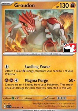 Groudon 093 — Play! Pokémon Prize Pack Series Five (English Pokémon TCG card)