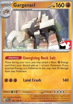Garganacl 104 — Play! Pokémon Prize Pack Series Five (English Pokémon TCG card)
